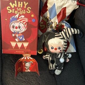 SOLD! POP MART Why So Serious Vinyl Plush ~ Silver Mist Clown